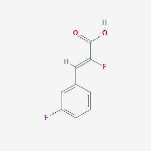 (2Z)-2-Fluoro-3-(3-fluorophenyl)prop-2-enoic acid