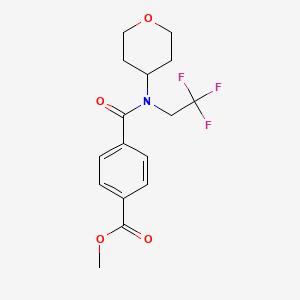 methyl 4-((tetrahydro-2H-pyran-4-yl)(2,2,2-trifluoroethyl)carbamoyl)benzoate