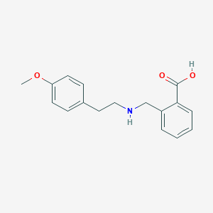 molecular formula C17H19NO3 B275515 2-({[2-(4-Methoxyphenyl)ethyl]amino}methyl)benzoic acid 