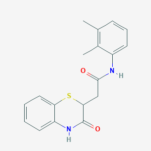 molecular formula C18H18N2O2S B2755152 N-(2,3-二甲基苯基)-2-(3-氧代-3,4-二氢-2H-1,4-苯并噻嗪-2-基)乙酰胺 CAS No. 301683-24-9