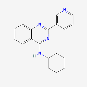 N-cyclohexyl-2-pyridin-3-ylquinazolin-4-amine