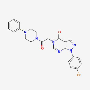 1-(4-Bromophenyl)-5-[2-oxo-2-(4-phenylpiperazin-1-yl)ethyl]pyrazolo[3,4-d]pyrimidin-4-one