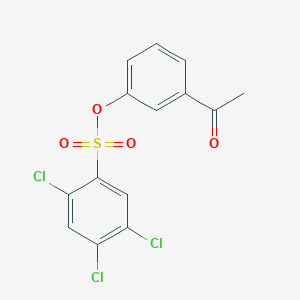3-Acetylphenyl 2,4,5-trichlorobenzene-1-sulfonate