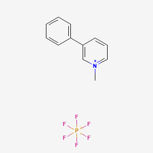 molecular formula C12H12F6NP B2755165 1-Methyl-3-phenylpyridinium hexafluorophosphate CAS No. 159662-81-4