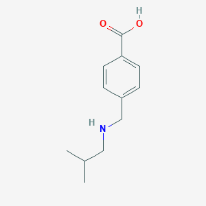molecular formula C12H17NO2 B275517 1-Carboxy-4-isobutylaminomethylbenzene 