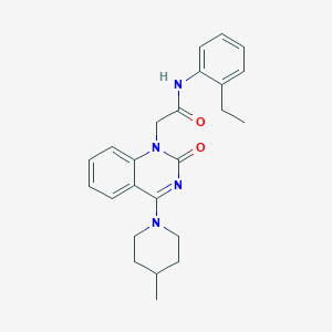 N-(2-ethylphenyl)-2-[4-(4-methylpiperidino)-2-oxo-1(2H)-quinazolinyl]acetamide