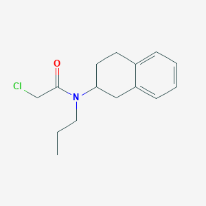 molecular formula C15H20ClNO B2755181 2-Chloro-N-propyl-N-(1,2,3,4-tetrahydronaphthalen-2-yl)acetamide CAS No. 2411294-22-7