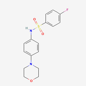 4-fluoro-N-(4-morpholinophenyl)benzenesulfonamide