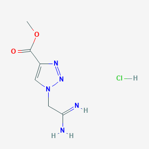 Methyl 1-(carbamimidoylmethyl)-1h-1,2,3-triazole-4-carboxylate hydrochloride