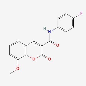 N-(4-fluorophenyl)-8-methoxy-2-oxo-2H-chromene-3-carboxamide