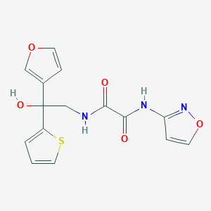 N1-(2-(furan-3-yl)-2-hydroxy-2-(thiophen-2-yl)ethyl)-N2-(isoxazol-3-yl)oxalamide