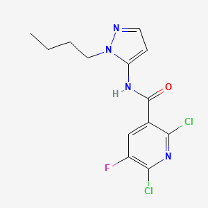 N-(1-butyl-1H-pyrazol-5-yl)-2,6-dichloro-5-fluoropyridine-3-carboxamide