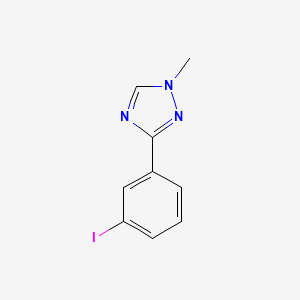 molecular formula C9H8IN3 B2755212 3-(3-iodophenyl)-1-methyl-1H-1,2,4-triazole CAS No. 1566309-87-2