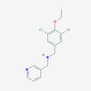 molecular formula C15H16Cl2N2O B275522 1-(3,5-dichloro-4-ethoxyphenyl)-N-(pyridin-3-ylmethyl)methanamine 