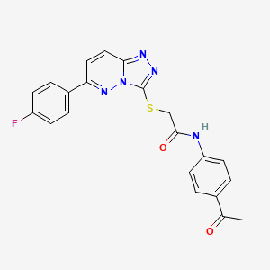 N-(4-acetylphenyl)-2-{[6-(4-fluorophenyl)[1,2,4]triazolo[4,3-b]pyridazin-3-yl]thio}acetamide