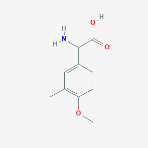 Amino(4-methoxy-3-methylphenyl)acetic acid