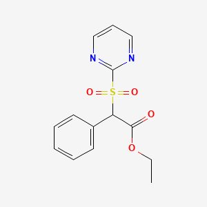 Ethyl 2-phenyl-2-pyrimidin-2-ylsulfonylacetate