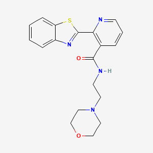 2-(benzo[d]thiazol-2-yl)-N-(2-morpholinoethyl)nicotinamide
