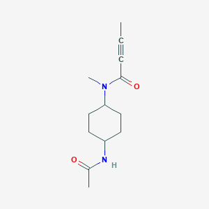 N-(4-Acetamidocyclohexyl)-N-methylbut-2-ynamide