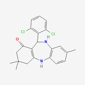 6-(2,6-dichlorophenyl)-3,9,9-trimethyl-6,8,10,11-tetrahydro-5H-benzo[b][1,4]benzodiazepin-7-one