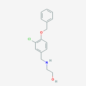molecular formula C16H18ClNO2 B275528 2-{[4-(Benzyloxy)-3-chlorobenzyl]amino}ethanol 