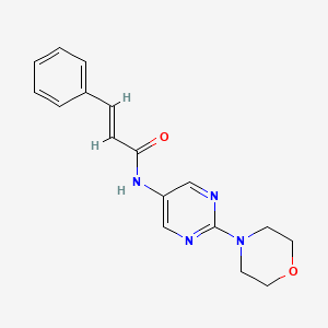 (2E)-N-(2-morpholin-4-ylpyrimidin-5-yl)-3-phenylacrylamide