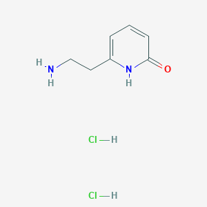 molecular formula C7H12Cl2N2O B2755284 6-(2-氨基乙基)-2(1H)-吡啶酮二盐酸盐 CAS No. 1609403-24-8