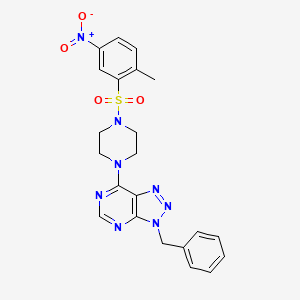 3-benzyl-7-(4-((2-methyl-5-nitrophenyl)sulfonyl)piperazin-1-yl)-3H-[1,2,3]triazolo[4,5-d]pyrimidine