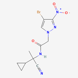 2-(4-bromo-3-nitro-1H-pyrazol-1-yl)-N-(1-cyano-1-cyclopropylethyl)acetamide