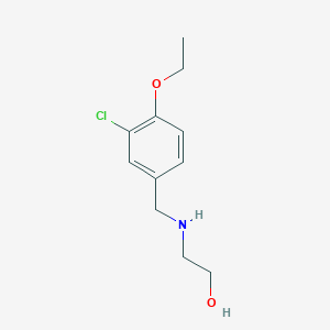 molecular formula C11H16ClNO2 B275530 2-[(3-Chloro-4-ethoxybenzyl)amino]ethanol 