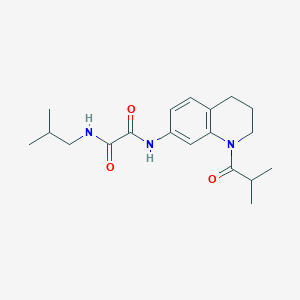 molecular formula C19H27N3O3 B2755300 N1-异丁基-N2-(1-异丁酰-1,2,3,4-四氢喹啉-7-基)草酰胺 CAS No. 941983-59-1