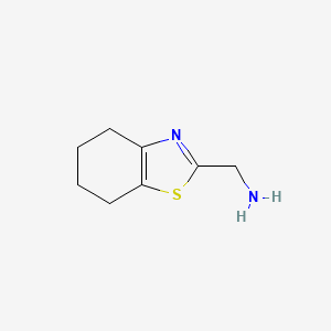 molecular formula C8H12N2S B2755301 4,5,6,7-Tetrahydro-1,3-benzothiazol-2-ylmethanamine CAS No. 651706-15-9
