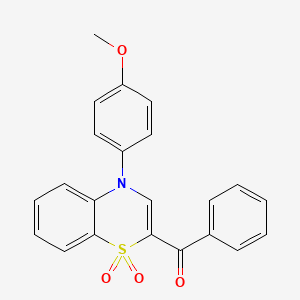 [4-(4-methoxyphenyl)-1,1-dioxido-4H-1,4-benzothiazin-2-yl](phenyl)methanone