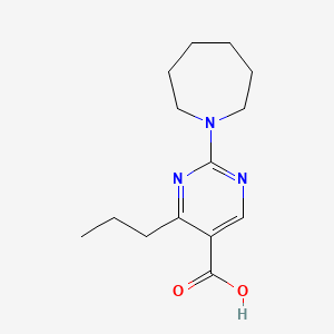 2-Azepan-1-yl-4-propylpyrimidine-5-carboxylic acid