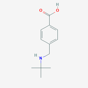 molecular formula C12H17NO2 B275531 4-[(Tert-butylamino)methyl]benzoic acid 