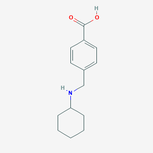 molecular formula C14H19NO2 B275532 4-[(Cyclohexylamino)methyl]benzoic acid 