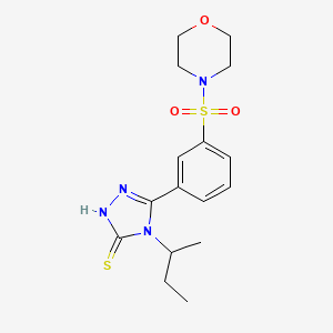 4-(butan-2-yl)-5-[3-(morpholine-4-sulfonyl)phenyl]-4H-1,2,4-triazole-3-thiol