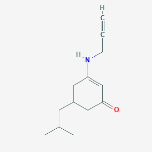 5-(2-Methylpropyl)-3-(prop-2-ynylamino)cyclohex-2-en-1-one