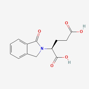 molecular formula C13H13NO5 B2755338 (2S)-2-(1-oxo-2,3-dihydro-1H-isoindol-2-yl)pentanedioic acid CAS No. 1212257-07-2