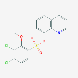 Quinolin-8-yl 3,4-dichloro-2-methoxybenzene-1-sulfonate
