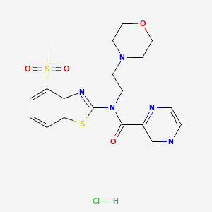 N-(4-(methylsulfonyl)benzo[d]thiazol-2-yl)-N-(2-morpholinoethyl)pyrazine-2-carboxamide hydrochloride