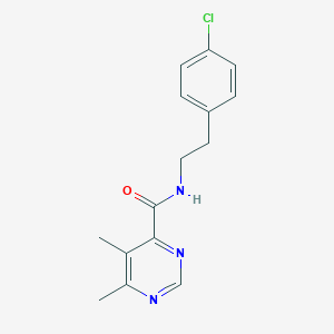 N-[2-(4-Chlorophenyl)ethyl]-5,6-dimethylpyrimidine-4-carboxamide