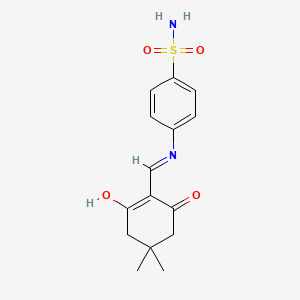 4-{[(4,4-Dimethyl-2,6-dioxocyclohexylidene)methyl]amino}benzenesulfonamide