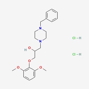 1-(4-Benzylpiperazin-1-yl)-3-(2,6-dimethoxyphenoxy)propan-2-ol dihydrochloride