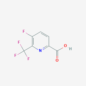 molecular formula C7H3F4NO2 B2755391 5-Fluoro-6-(trifluoromethyl)pyridine-2-carboxylic acid CAS No. 1256802-73-9