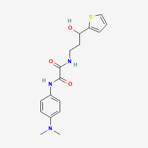 N'-[4-(DIMETHYLAMINO)PHENYL]-N-[3-HYDROXY-3-(THIOPHEN-2-YL)PROPYL]ETHANEDIAMIDE