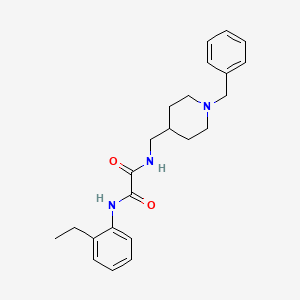 molecular formula C23H29N3O2 B2755395 N1-((1-benzylpiperidin-4-yl)methyl)-N2-(2-ethylphenyl)oxalamide CAS No. 952977-23-0