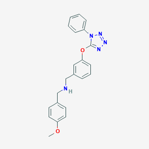 molecular formula C22H21N5O2 B275540 (4-methoxybenzyl){3-[(1-phenyl-1H-tetrazol-5-yl)oxy]benzyl}amine 