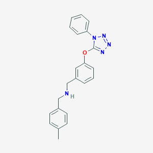 molecular formula C22H21N5O B275541 (4-methylbenzyl){3-[(1-phenyl-1H-tetrazol-5-yl)oxy]benzyl}amine 