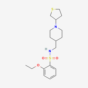 2-ethoxy-N-((1-(tetrahydrothiophen-3-yl)piperidin-4-yl)methyl)benzenesulfonamide